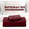 Utopia Bedding 4 Teilige Bettlaken Set, 180x200cm, Burgunderrot(Burgunderrot)