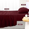 Utopia Bedding 4 Teilige Bettlaken Set, 180x200cm, Burgunderrot(Burgunderrot)
