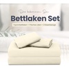 Utopia Bedding 4 Teilige Bettlaken Set, 180x200cm, Burgunderrot(Elfenbein)