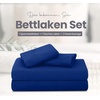 Utopia Bedding 4 Teilige Bettlaken Set, 180x200cm, Burgunderrot(Königsblau)