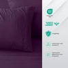 Utopia Bedding 4 Teilige Bettlaken Set, 180x200cm, Burgunderrot(Lila)
