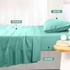 Utopia Bedding 4 Teilige Bettlaken Set, 180x200cm, Burgunderrot(Spa Blau)