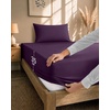 Utopia Bedding 4teilig Bettwäsche-sets – Beige(Lila)
