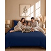 Utopia Bedding 4teilig Bettwäsche-sets – Beige(Marine Blau)