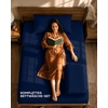 Utopia Bedding 4teilig Bettwäsche-sets – Beige(Marineblau)