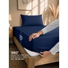 Utopia Bedding 4teilig Bettwäsche-sets – Beige(Marineblau)