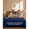 Utopia Bedding 4teilig Bettwäsche-sets – Beige(Marineblau)