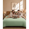 Utopia Bedding 4teilig Bettwäsche-sets – Beige(Salbeigrün)