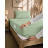 Utopia Bedding 4teilig Bettwäsche-sets – Beige(Salbeigrün)