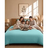 Utopia Bedding 4teilig Bettwäsche-sets – Beige(Spa Blau)