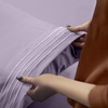 Utopia Bedding Bettlaken Set (3 Teilige, Schwarz), Polyester Mikrofaser, Oeko-Tex Zertifiziert, Spannbettlaken 90×190, Bettlaken 167×243, 1 Bestickten Kissenbezug 50×75(Lavendel)
