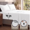 Utopia Bedding Bettlaken Set (3 Teilige, Schwarz), Polyester Mikrofaser, Oeko-Tex Zertifiziert, Spannbettlaken 90×190, Bettlaken 167×243, 1 Bestickten Kissenbezug 50×75(Weiss/Opulenter Garten)