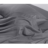 Utopia Bedding Bettlaken Set (3 Teilige, Schwarz), Polyester Mikrofaser, Oeko-Tex Zertifiziert, Spannbettlaken 90×190, Bettlaken 167×243, 1 Bestickten Kissenbezug 50×75(Grau)