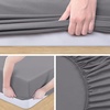 Utopia Bedding Bettlaken Set (3 Teilige, Schwarz), Polyester Mikrofaser, Oeko-Tex Zertifiziert, Spannbettlaken 90×190, Bettlaken 167×243, 1 Bestickten Kissenbezug 50×75(Grau)