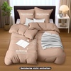Utopia Bedding Bettwäsche 135×200 cm + 1 Kissenbezug 80×80 cm, Blaugrün(Beige)