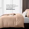 Utopia Bedding Bettwäsche 135×200 cm + 1 Kissenbezug 80×80 cm, Blaugrün(Beige)