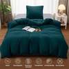 Utopia Bedding Bettwäsche 135×200 cm + 1 Kissenbezug 80×80 cm, Blaugrün(Blaugrün)