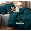 Utopia Bedding Bettwäsche 135×200 cm + 1 Kissenbezug 80×80 cm, Blaugrün(Blaugrün)