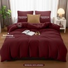 Utopia Bedding Bettwäsche 135×200 cm + 1 Kissenbezug 80×80 cm, Blaugrün(Bordeaux)