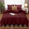 Utopia Bedding Bettwäsche 135×200 cm + 1 Kissenbezug 80×80 cm, Blaugrün(Bordeaux)