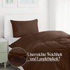 Utopia Bedding Bettwäsche 135×200 cm + 1 Kissenbezug 80×80 cm, Blaugrün(Braun)