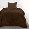 Utopia Bedding Bettwäsche 135×200 cm + 1 Kissenbezug 80×80 cm, Blaugrün(Braun)