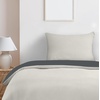Utopia Bedding Bettwäsche 135×200 cm + 1 Kissenbezug 80×80 cm, Blaugrün(Dunkelgrau/Hellgrau)