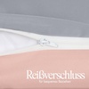 Utopia Bedding Bettwäsche 135×200 cm + 1 Kissenbezug 80×80 cm, Blaugrün(Grau / Rosa)
