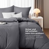 Utopia Bedding Bettwäsche 135×200 cm + 1 Kissenbezug 80×80 cm, Blaugrün(Grau)