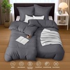 Utopia Bedding Bettwäsche 135×200 cm + 1 Kissenbezug 80×80 cm, Blaugrün(Grau)