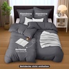 Utopia Bedding Bettwäsche 135×200 cm + 1 Kissenbezug 80×80 cm, Blaugrün(Grau)