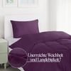 Utopia Bedding Bettwäsche 135×200 cm + 1 Kissenbezug 80×80 cm, Blaugrün(Lila)