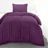 Utopia Bedding Bettwäsche 135×200 cm + 1 Kissenbezug 80×80 cm, Blaugrün(Lila)
