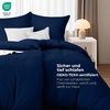 Utopia Bedding Bettwäsche 135×200 cm + 1 Kissenbezug 80×80 cm, Blaugrün(Marineblau)