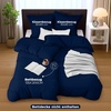 Utopia Bedding Bettwäsche 135×200 cm + 1 Kissenbezug 80×80 cm, Blaugrün(Marineblau)