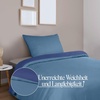 Utopia Bedding Bettwäsche 135×200 cm + 1 Kissenbezug 80×80 cm, Blaugrün(Marineblau/Hellblau)