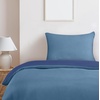 Utopia Bedding Bettwäsche 135×200 cm + 1 Kissenbezug 80×80 cm, Blaugrün(Marineblau/Hellblau)