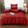 Utopia Bedding Bettwäsche 135×200 cm + 1 Kissenbezug 80×80 cm, Blaugrün(Rot)