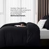 Utopia Bedding Bettwäsche 135×200 cm + 1 Kissenbezug 80×80 cm, Blaugrün(Schwarz)