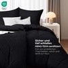 Utopia Bedding Bettwäsche 135×200 cm + 1 Kissenbezug 80×80 cm, Blaugrün(Schwarz)