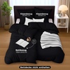 Utopia Bedding Bettwäsche 135×200 cm + 1 Kissenbezug 80×80 cm, Blaugrün(Schwarz)