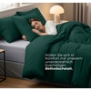 Utopia Bedding Bettwäsche 135×200 cm + 1 Kissenbezug 80×80 cm, Blaugrün(Smaragd)