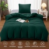 Utopia Bedding Bettwäsche 135×200 cm + 1 Kissenbezug 80×80 cm, Blaugrün(Smaragd)