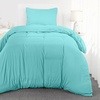 Utopia Bedding Bettwäsche 135×200 cm + 1 Kissenbezug 80×80 cm, Blaugrün(Spa Blau)