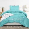 Utopia Bedding Bettwäsche 135×200 cm + 1 Kissenbezug 80×80 cm, Blaugrün(Spa Blau)