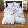 Utopia Bedding Bettwäsche 135×200 cm + 1 Kissenbezug 80×80 cm, Blaugrün(Weiß)