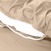 Utopia Bedding Bettwäsche 220×240 Set – Mikrofaser Bettbezug 240×220 cm + 2 Bestickte Kissenbezüge 65×65 cm – Schwarz(Beige)