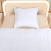 Utopia Bedding Bettwäsche 220×240 Set – Mikrofaser Bettbezug 240×220 cm + 2 Bestickte Kissenbezüge 65×65 cm – Schwarz(Weiß)