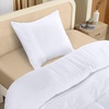 Utopia Bedding Bettwäsche 220×240 Set – Mikrofaser Bettbezug 240×220 cm + 2 Bestickte Kissenbezüge 65×65 cm – Schwarz(Weiß)