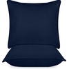 Utopia Bedding Kopfkissen 65×65 2er Set Schlafkissen Atmungsaktiv Kissen(Blau)